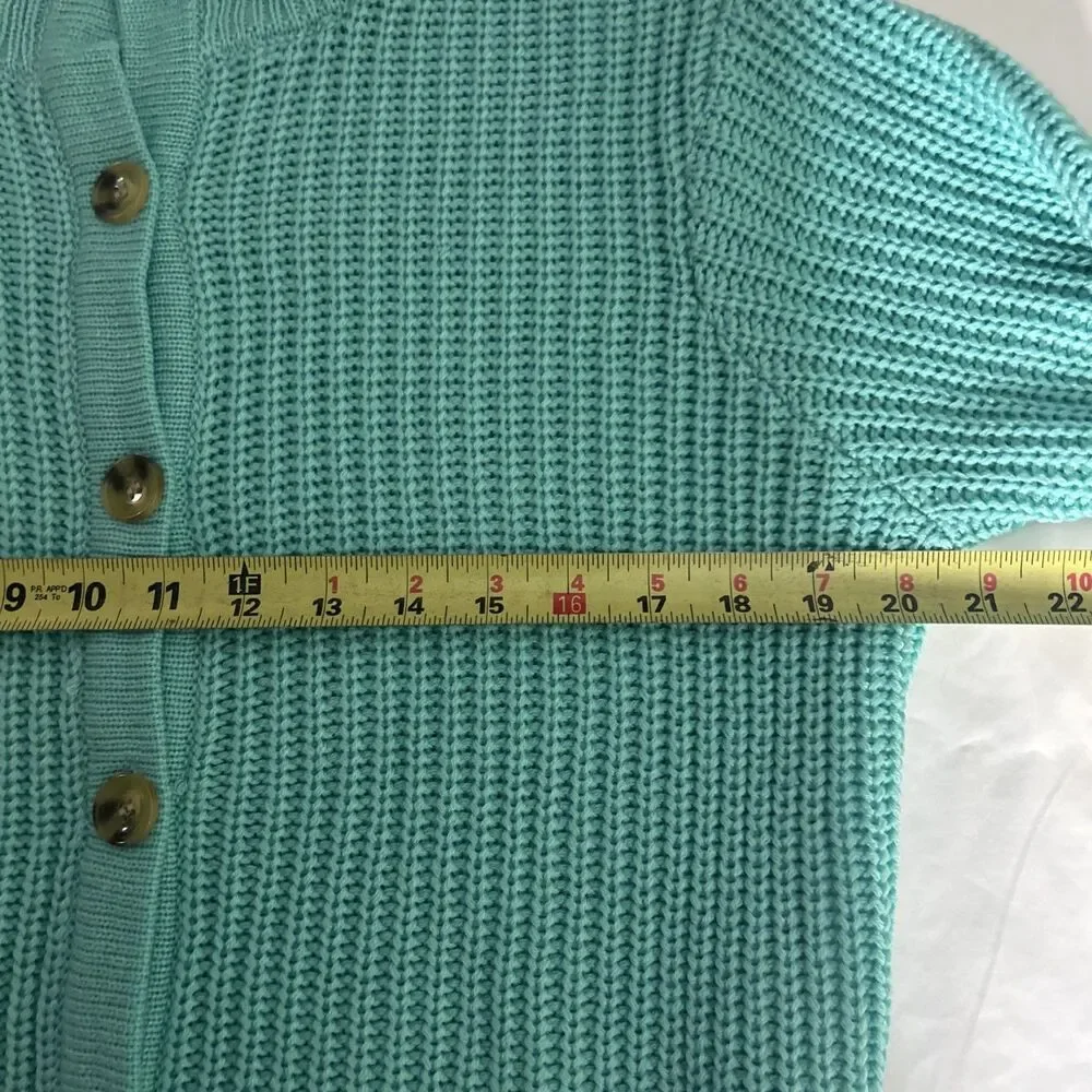Blair Mint Green Cardigan Sweater Baggy Large